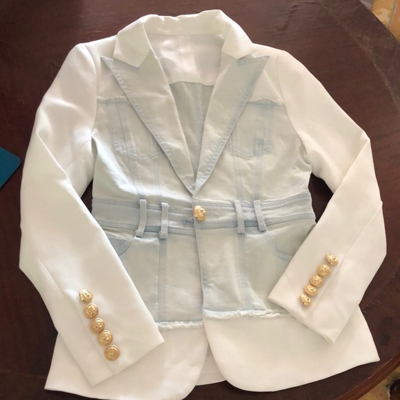 Designer Jean Jacket - Picture 1 of 8